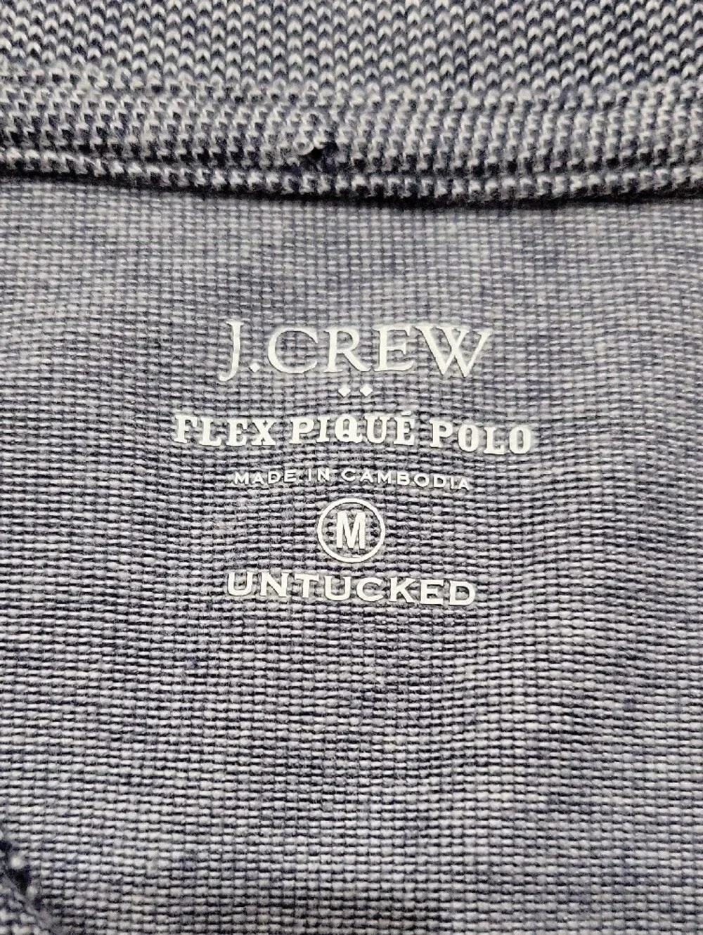 J. Crew Men’s Blue Heathered Polo Shirt